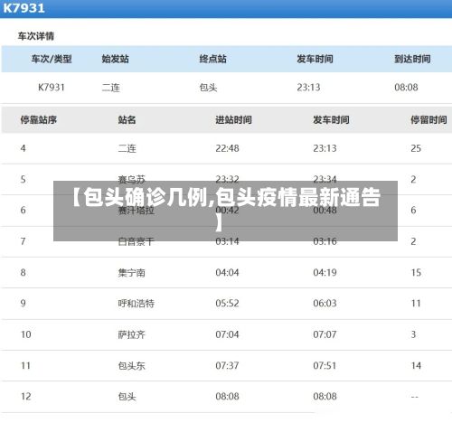 【包头确诊几例,包头疫情最新通告】