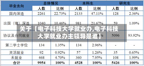 关于【电子科技大学就业办,电子科技大学就业办主领导是谁】