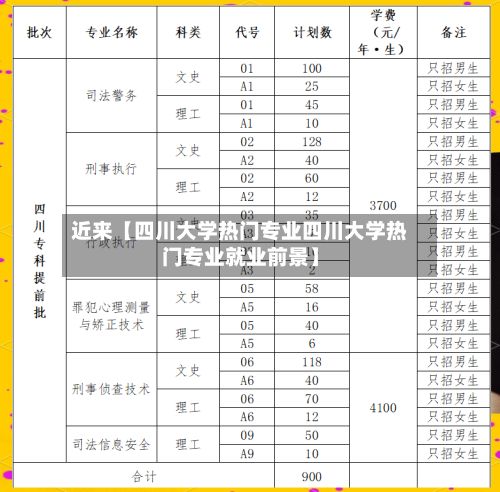 近来【四川大学热门专业四川大学热门专业就业前景】-第2张图片