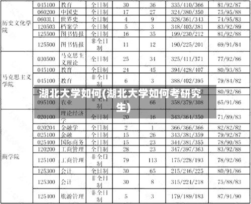湖北大学如何(湖北大学如何考研究生)-第3张图片