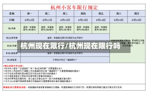 杭州现在限行/杭州现在限行吗
