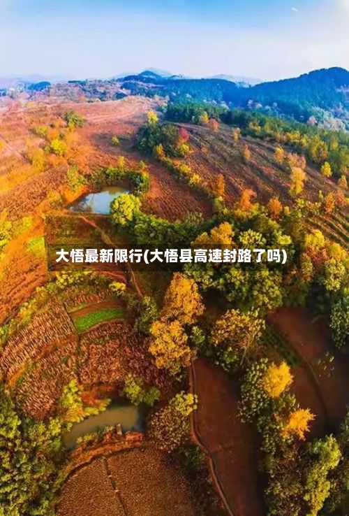 大悟最新限行(大悟县高速封路了吗)-第2张图片