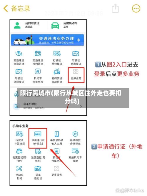 限行跨城市(限行从城区往外走也要扣分吗)-第2张图片