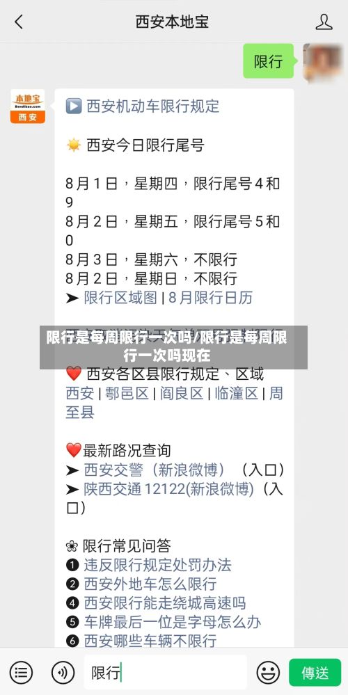 限行是每周限行一次吗/限行是每周限行一次吗现在-第3张图片