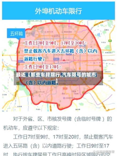 最近【那些车牌限行,汽车限号的城市】