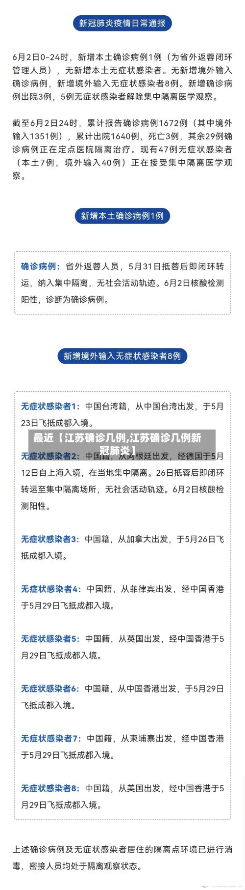 最近【江苏确诊几例,江苏确诊几例新冠肺炎】-第2张图片