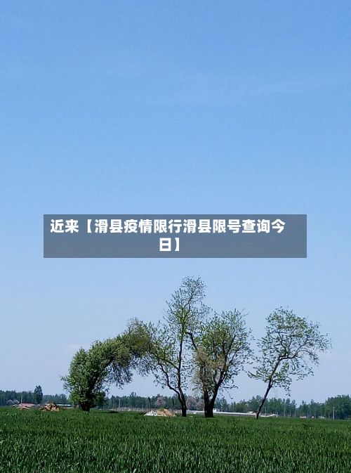 近来【滑县疫情限行滑县限号查询今日】-第2张图片