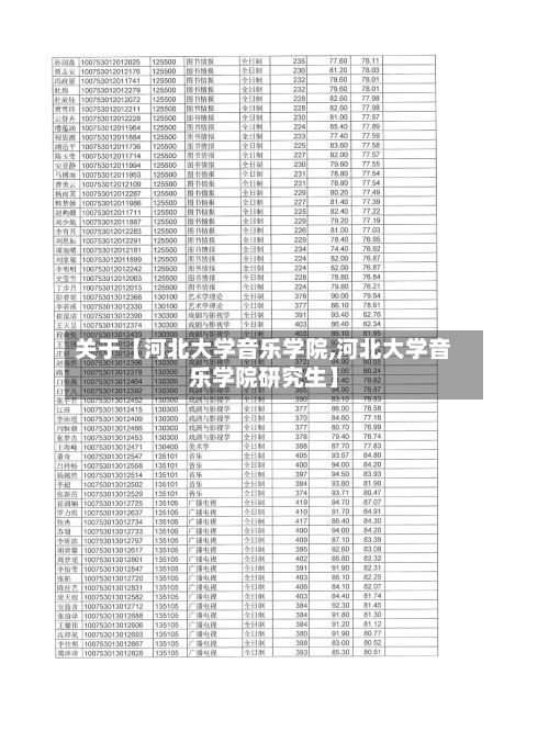 关于【河北大学音乐学院,河北大学音乐学院研究生】-第2张图片