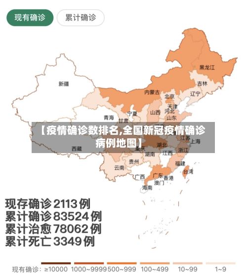 【疫情确诊数排名,全国新冠疫情确诊病例地图】