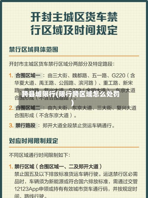 跨县城限行(限行跨区域怎么处罚)-第2张图片